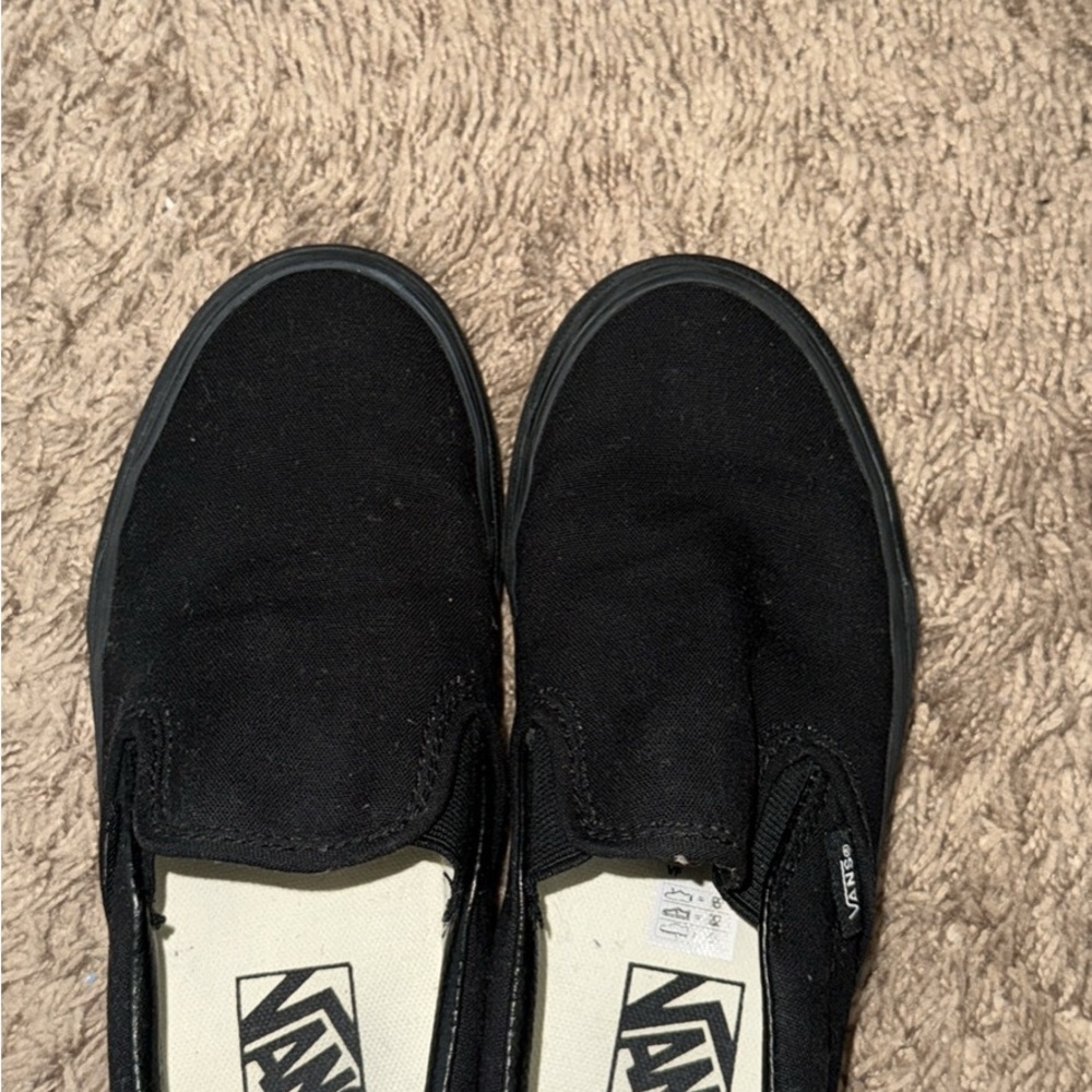 All Black Vans Slip-On Sneaker